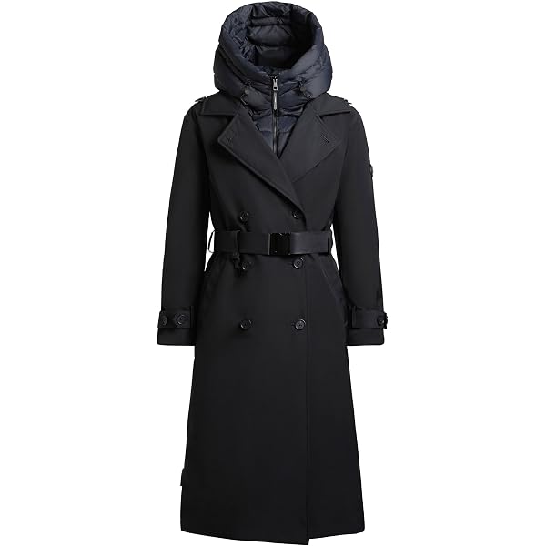 Khujo Cappotto Invernale Donna Mikia2 - Nero, Trapuntato Con Cappuccio, Taglia M