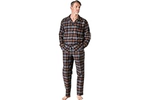 LAPASA Ensemble de Pyjama Homme Chaud & Confortable 100% Flanelle de Coton M95