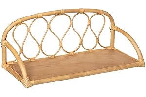 ATMOSPHERA CREATEUR D'INTERIEUR Atmosphera - Étagère Murale Enfant Retro - rotin 57x24 cm