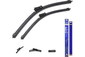 Axeblink Wiper Blade For JAGUAR XE Saloon 2015 Onwards Push Button Front Wiper Blade (27'' & 17'', Push Button)