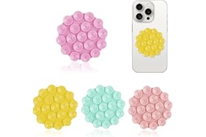pcsfoe 4 Pièces Silicone Ventouse Téléphone,Ventouses en Silicone,Ventouse Telephone Portable,Support Telephone Ventouse,Multifonctionnel Support Téléphone Ventouse,Support Téléphone Ventouse