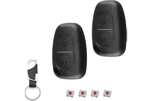 EcoJozon 2 Piezas Carcasa Llave de Coche para Renault 2 Botones Funda Llave Mando a Distancia Compatible con Renault Kangoo Twingo Clio Trafic Movano Master Opel Vauxhall Vivaro