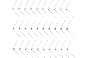 BENECREAT 30pcs Stainless Steel Small Torsion Spring, 0.5mm Wire Diameter Mechanical Torsion Springs for DIY Woodworking, Furniture, Repair Project