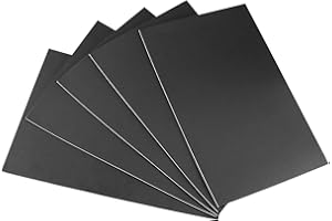 SDLDEER Placa de espuma autoadhesiva, 5 unidades, goma espuma negra, placa autoadhesiva, 300 x 200 x 3 mm, placas de espuma antideslizante para muebles, proyectos de bricolaje