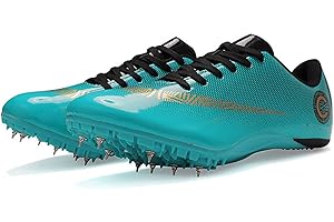 LZQpearl Hommes Femmes Chaussures Athlétiques, Unisexes Spike Chaussures, Chaussures De Course D'athlétisme Sprint Hommes Baskets Antidérapantes à Pointes