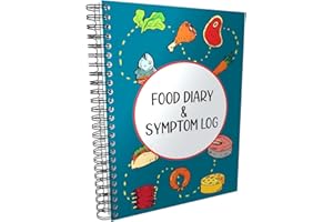 OPTILIVING PUBLISHING Food Diary and Symptom Log - Track How Your Diet Affects Your Symptoms | For IBS, Allergies, Crohn’s/IBD | A5 Spiral Bound | Made in UK