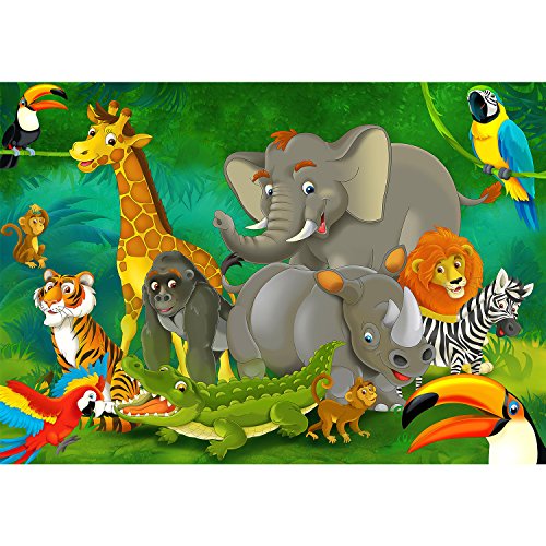 Fototapete Jungelbuch 352 x 250 cm – Vliestapete – Wandtapete – Vlies Phototapete – Wand – Wandbilder XXL – !!! 100% MADE IN GERMANY !!! Runa Tapete 9041011a - 5
