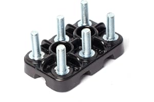 ELHEDA Motorklemmbrett für Elektromotoren Klemmbretter 6-polig M4 bis M12 (6xM6)