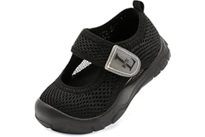 JIASUQI Toddler Boys Girls Sandals Breathable Barefoot Shoes Adjustable Lightweight Walking Shoes for Summer Indoor Outdoor