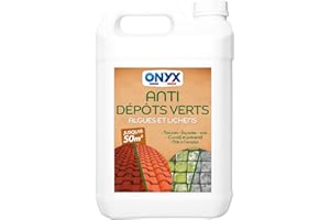 Onyx - Anti Verdissure - Anti Dépôts Verts - Détruit Lichens - Algues et Champignons - Prêt à l'emploi - Fabrication Française - 5L