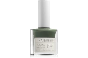 NAILKIND Green Nail Polish - Green Daze - Khaki - Green Nail Varnish - Vegan Nail Lacquer - Peta Certified Cruelty Free - Quick Drying Long Lasting - Chip Resistant Manicure - 8ml