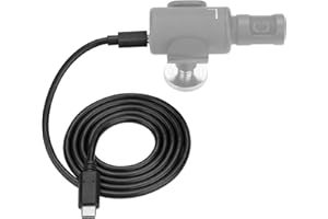 Geekria dla twórców kabel do mikrofonu USB-C na micro USB, kompatybilny z Shure MV88+, MV5, MV51, MVi, zamienny przewód mikrofonowy 1 ft / 100 cm (czarny)