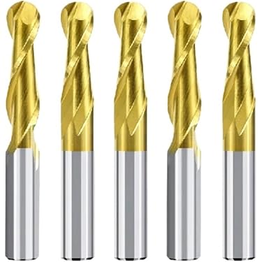 5 Stück Hartmetall-Kugelfräser 2,5 Mm – Wolframkarbid, 1/8" Schaft Für Dremel & Co.