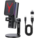 Coverzone Yanmai Bilgisayar Masa&uuml;st&uuml; Profesyonel 48kHz 16Bit Kardioid Condenser Mikrofon | Yayın, Oyun, Podcast ve Online Top