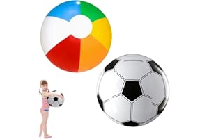 xianshi Lot De 2 Ballon Gonflable Piscine,Ballon De Plage Gonflable 30 Cm,Ballon Piscine,Ballons De Plage Gonflable,Gonflables pour Enfants,Les Fêtes,Football Party