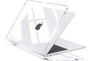 EooCoo for MacBook Air 13.6 Inch Case M5 M4 M3 M2 2026-2022 | Transparent Hard Shell Compatible for MacBook Air 13", Plastic Protect Cover Laptop Accessories Mac Skin Clear, Crystal Clear