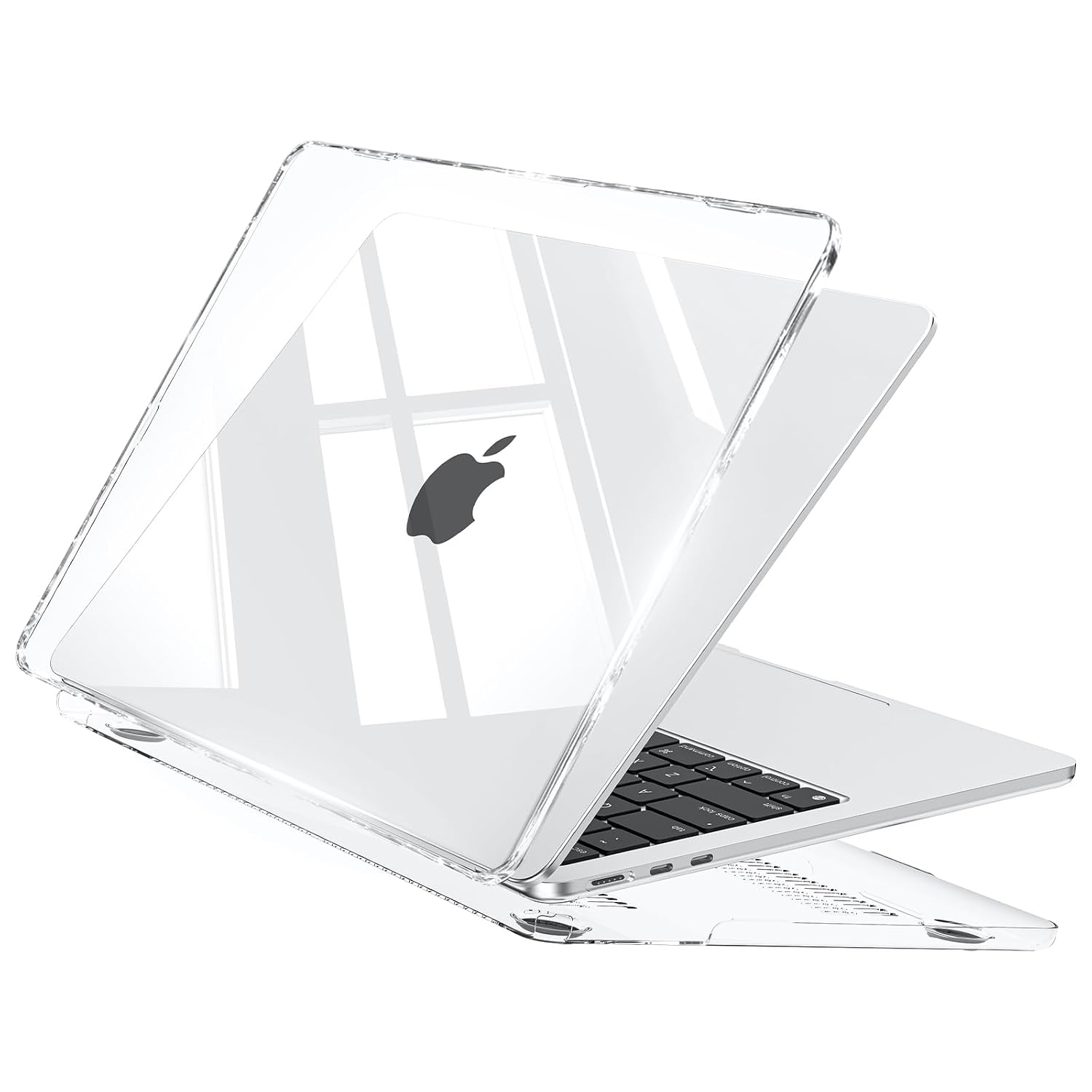 EooCoo Case compatibel voor NIEUWE Macbook Air 13.5 inch M2 A2681 met Touch ID, 2022 Release, Plastic Hard Shell, Glad glanzend oppervlak, kristalhelder | Transparent Coque Rigide Compatible avec 2026-2022 Mac Air 13,6" A3240 A3113 A3449 A2681, Protection en Plastique pour Mac