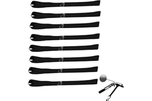 MFCGHXR Cinchas de Amarre Pequeñas,8 Piezas Correas de Amarre Suaves Correa de Trinquete de Motocicleta Correas Con 2 Gazas Soft Loops para Portabicicletas,Remolque,Quad,Atv