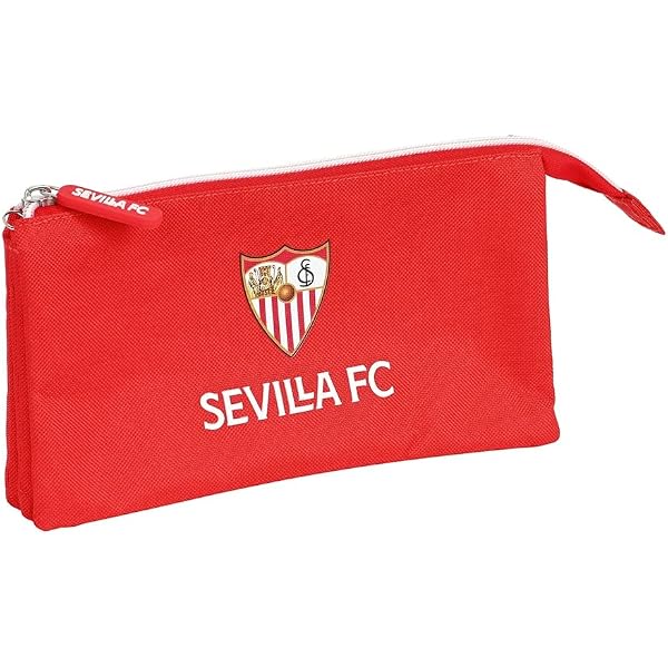 Safta Sevilla FC Kids Backpack - Official Team Backpack For Children, Red, 28x10x34 Cm