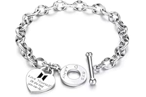 Ubephant BTS Armbänder, BTS Schmuck, Bracelets Armband BTS Merch Metall Armband BTS Bettelarmband Kinder Bracelets BTS Kette BTS Geschenke für Kinder Fans