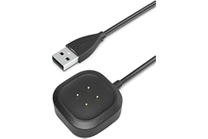 BICMICE 3.3Ft USB Charger Cable Compatible with Fitbit Sense/Sense 2/Versa 3/Versa 4 Charger Smartwatch Magnetic Charging Power Cable