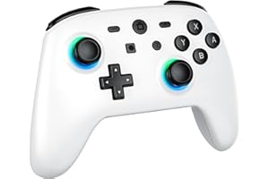 kipylca Switch Pro Controller, Wirless Controller für Konsole Nintendo Switch/Switch Lite/Switch OLED, LED Multi-Plattform Fernbedienung mit coolem RGB Licht/Bewegungssteuerung/Turbo/Vibration/Wakeup