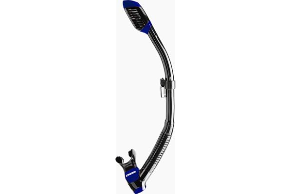 CRESSI Supernova Tuba Dry avec Valve et Splash Guard, Tuba Sec pour Plongée, Snorkeling et Apnée, Embout en Silicone avec Valve de Purge et Fixation Rapide, Adulte Unisexe