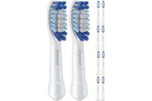 ‎DEMIRDENTAL Aufsteckbürsten von demirdental für Oral-B Pulsonic Aufsteckbürsten, Medium Aufsteckbürsten, Ersatzbürsten für tägliche Reinigung, Weiß 10 Stück