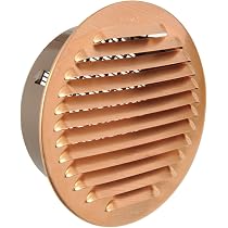 Rundes Lüftungsgitter Aus Kupfer, 100 Mm – Für Einbauleuchten & Belüftung, Marke Die Belüftung