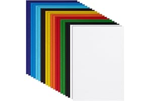 BENECREAT 20 hojas de papel corrugado en 10 colores, 30 x 21 cm, planas, corrugadas, para embalar, envío, manualidades, modelismo