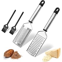 Râpe Multifonction En Inox - 32,2 Cm, Pour Fromage, Zestes D'agrumes, Gingembre, Chocolat, Avec Brosse De Nettoyage