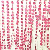 Girlande aus pink/rosa Kreisen, 1 Meter