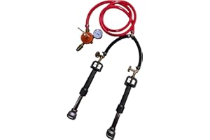 LSMIITTH Propane Gas Forge Dual Burner, Blacksmith Knife Making Gas Metal Melting Furnace