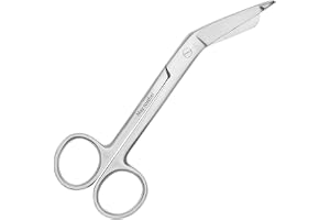 May Förbandssax 14,5 cm – professionell första hjälpen-sax av rostfritt stål, rostfri och antiallergisk – perfekt för förband, gips och skötsel