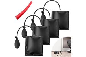 PRZRAO 4 Pièces Coussin de Montage, Pump Wedge Air Coussiné, Coussin de Levage Gonflable, Coussin De Levage, Cale Gonflable pour Installation des Portes Fenêtres Réparation Automobile