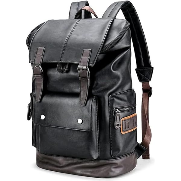 Coach Men's Graham Backpack in Charcoal Black Logo Full Grain