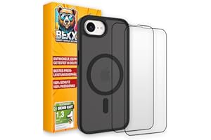 BEXX SMART SIMPLE SECURE BEXX 360 Guard | Rundum-Sorglos-Paket | Für iPhone 16e 2025 | Stoßfeste Hülle + 2X 9H Hochleistungs Schutzgläser | Maximaler Rundumschutz | Für MagSafe