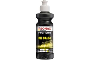 SONAX PROFILINE EX 04-06 Lucidante auto (250 ml) rimuove graffi profondi, regala brillantezza eccezionale. Sicuro senza ologrammi | Art. N. 02421410