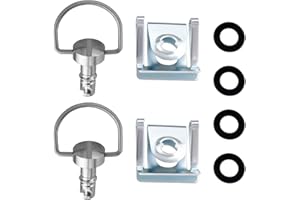 ‎THE LORD OF THE TOOLS The Lord of the Tools 2 Sätze 17 mm Motorrad-Schnellspanner Set D Ring Verkleidungshalterung für Motorrad-Rennverkleidungen Silber mit Kunststoffscheiben