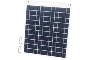Andoer Solarladegerät, Solarpanel mit Telefonstecker, 13 W, 5 V, Solarpanel mit Dual-USB-Anschluss, polykristalline Silizium-Solarzelle für Outdoor, Camping, Klettern, Wandern, Reisen, kompatibel mit