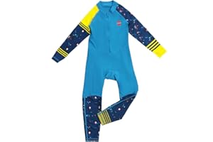 IBTOM CASTLE Niños Niñas Manga Larga Neopreno Cálido Traje de Buceo Engrosado Bañador Bebe Niños Anti UV Secado Rápido Surf Buceo Piscina Traje de Baño de Longitud Completa UV UPF 50+ Protección Solar