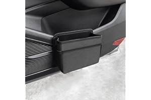 Qirc Auto Seitentür Mülleimer Faltbarer Auto Mülleimer Auto Vordersitz Aufbewahrungsbehälter Mini Tragbar Fahrzeug Innen Hängender Mülleimer Universal für SUV, LKW, Wohnmobil (Schwarz)