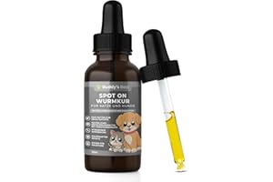 BUDDY'S BEST 50ml Spot On Wurmkur Katze und Hund - Wurmkur Hund und Katze - Entwurmungsmittel Katzen und Hunde - Wurmkur Katzen alle Würmer - Entwurmung Hund