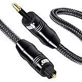 EMK Câble optique Toslink vers câble Mini Toslink Adaptateur Toslink 3.5 Câble audio optique numérique Câble optique S/PDIF p