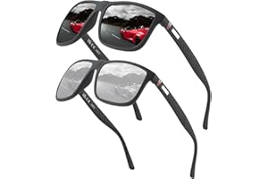 PERFECTMIAOXUAN Gafas de sol polarizadas para hombres y mujeres; marcos vintage/clásicos/elegantes; objetivos de alta definición; Golf/Conducción/Pesca/Deportes al aire libre/Gafas de sol de moda