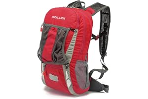 LOCAL LION Mochila de Ciclismo 20L/30L Montaña Senderismo Macutos Trekking Camping al Aire Libre Nylon con Cubierta de Lluvia para Hombres y Mujeres