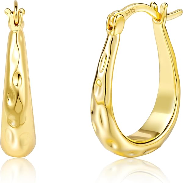 Orecchini a mezzaluna decorati con strass - Argentato - DONNA | H&M IT