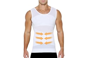 Casey Kevin Compressione Uomo Shapewear Canotta Contenitiva Snellente Intimo Modellante Dimagrante Fascia Pancia Sportivo Fitness Canottiera Canottiere Intimo Elasticizzato