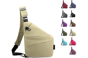 TETGSET Diebstahlsichere Reisetasche, 2024 Neue Diebstahlsichere Tasche, Anti Diebstahl Reisetasche, Sling Bag Brusttasche Herren Damen, Anti-Diebstahl & Wasserresistent