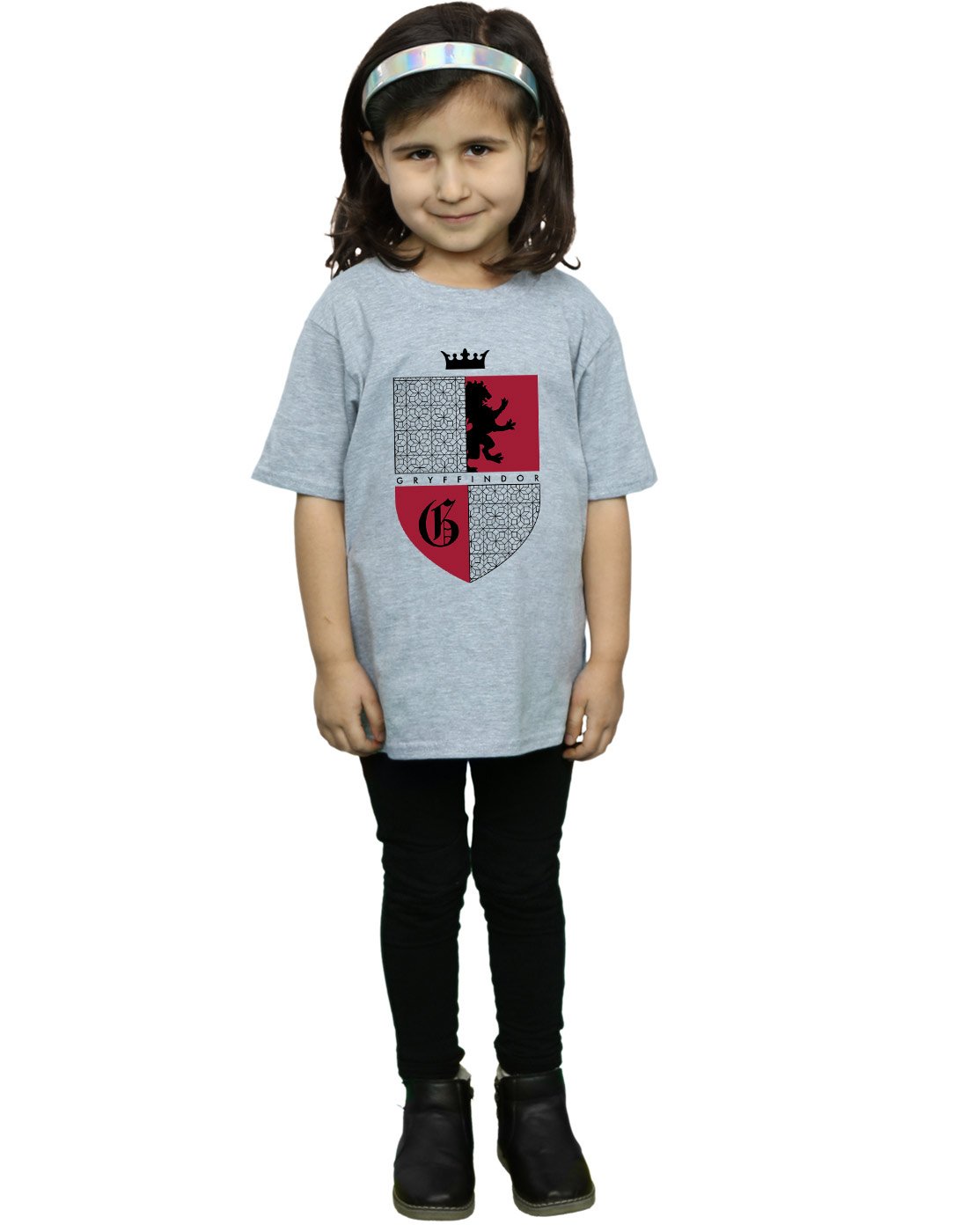 Absolute-Cult-Harry-Potter-Mdchen-Gryffindor-Shield-T-Shirt